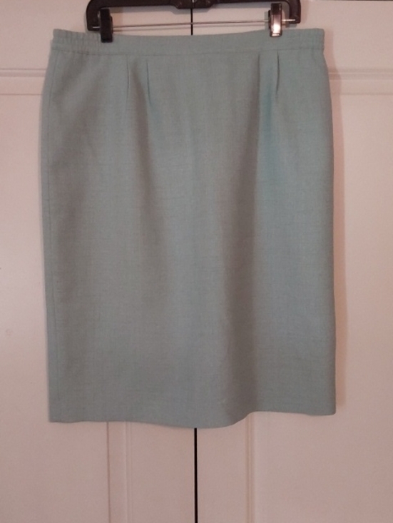 Dresses & Skirts - Elegant Mint Green & Blue Women's Pencil Skirt